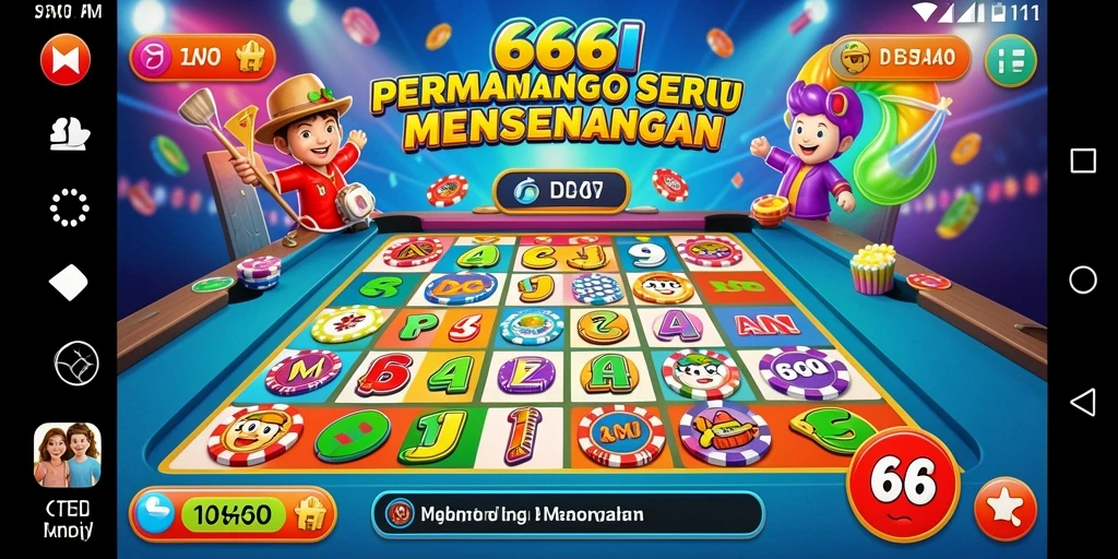 Tampilan antarmuka permainan Bingo yang menarik dan modern.