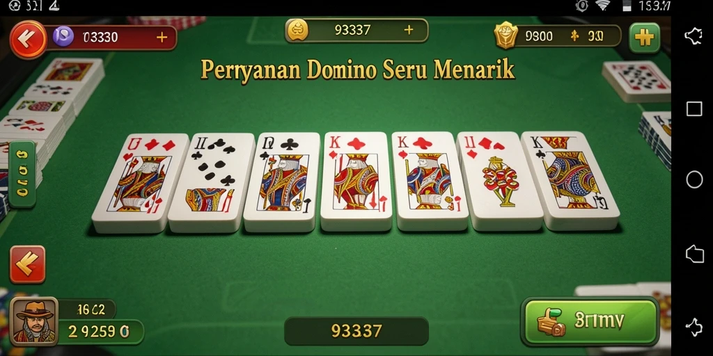 Tampilan menarik dari gameplay Domino di 93337.