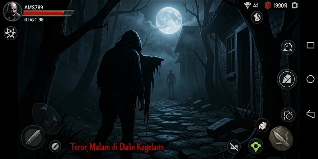 Gameplay mendebarkan di dunia kegelapan penuh teror.