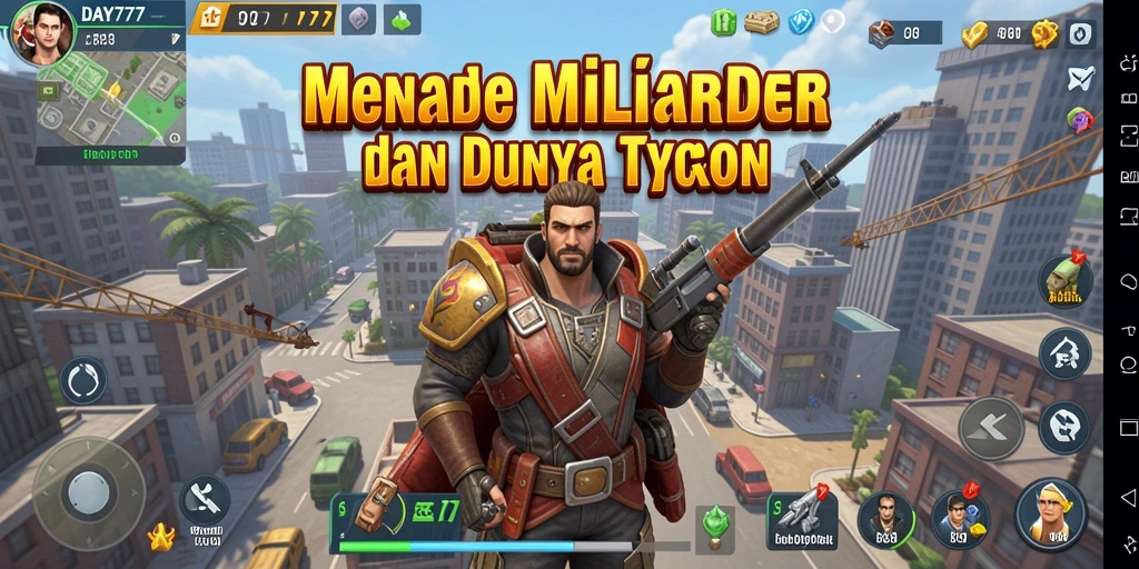 Screenshot utama DAY777 menampilkan gameplay yang menarik dan interaktif.