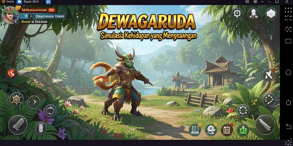 Tampilan gameplay menarik dalam DEWAGARUDA.