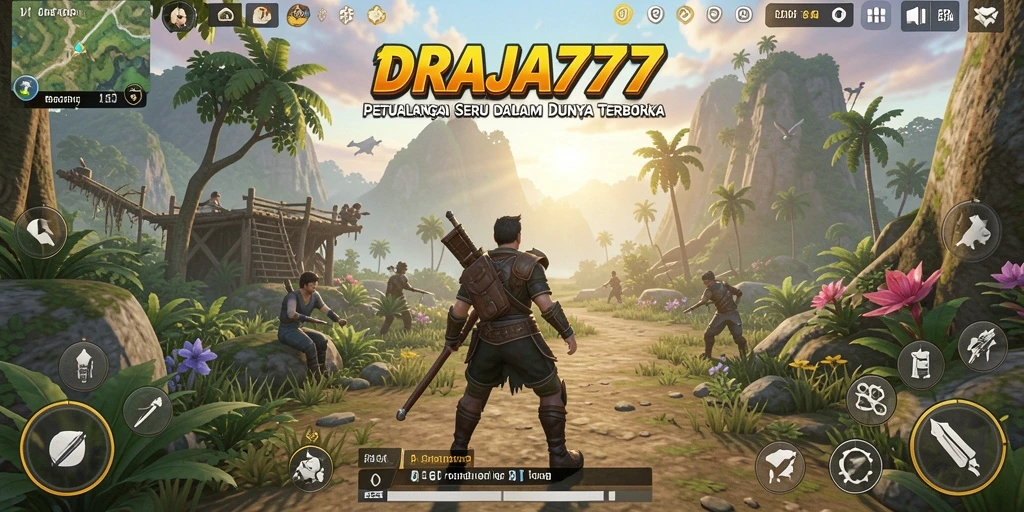 Tampilan gameplay seru di dunia terbuka DRAJA777.