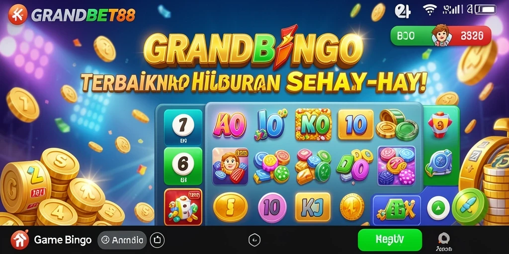 Tampilan gameplay GRANDBET88 dalam permainan Bingo yang seru.