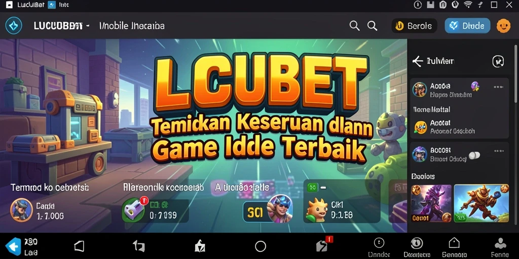 Tampilan gameplay LUCUBET yang menarik dan menghibur.