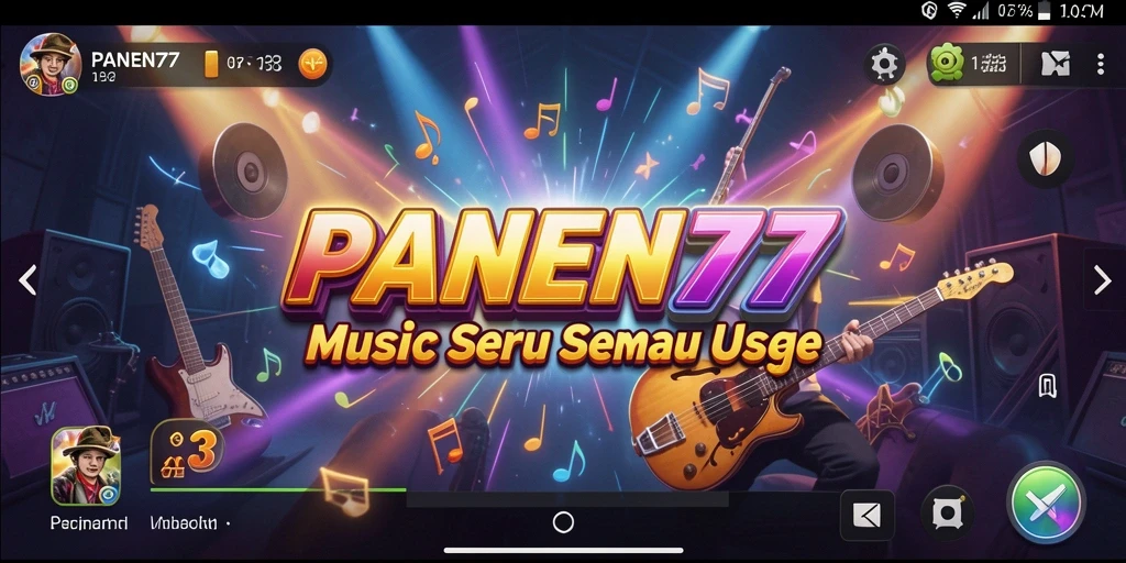 Screenshot gameplay PANEN77 yang menunjukkan pengalaman bermain musik yang menarik.