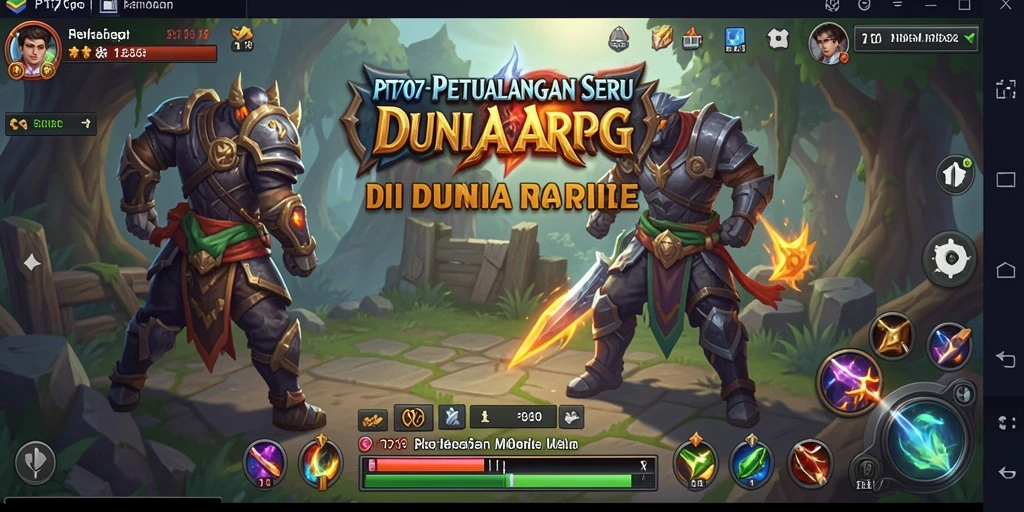 Tampilan spektakuler dari gameplay PT707 dengan aksi ARPG yang mendebarkan.