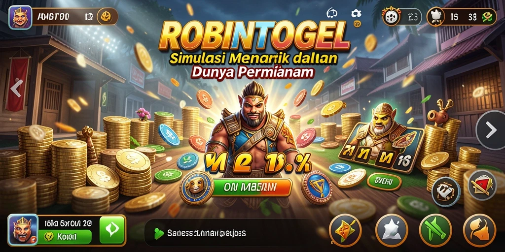 Tangkapan layar gameplay ROBINTOGEL yang mendebarkan dan realistis.